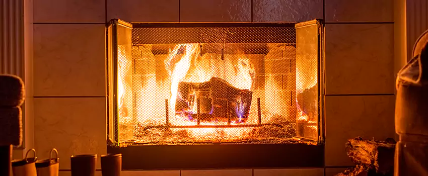 Mendota Hearth Landscape Fireplace Installation in Glen Allen, Virginia